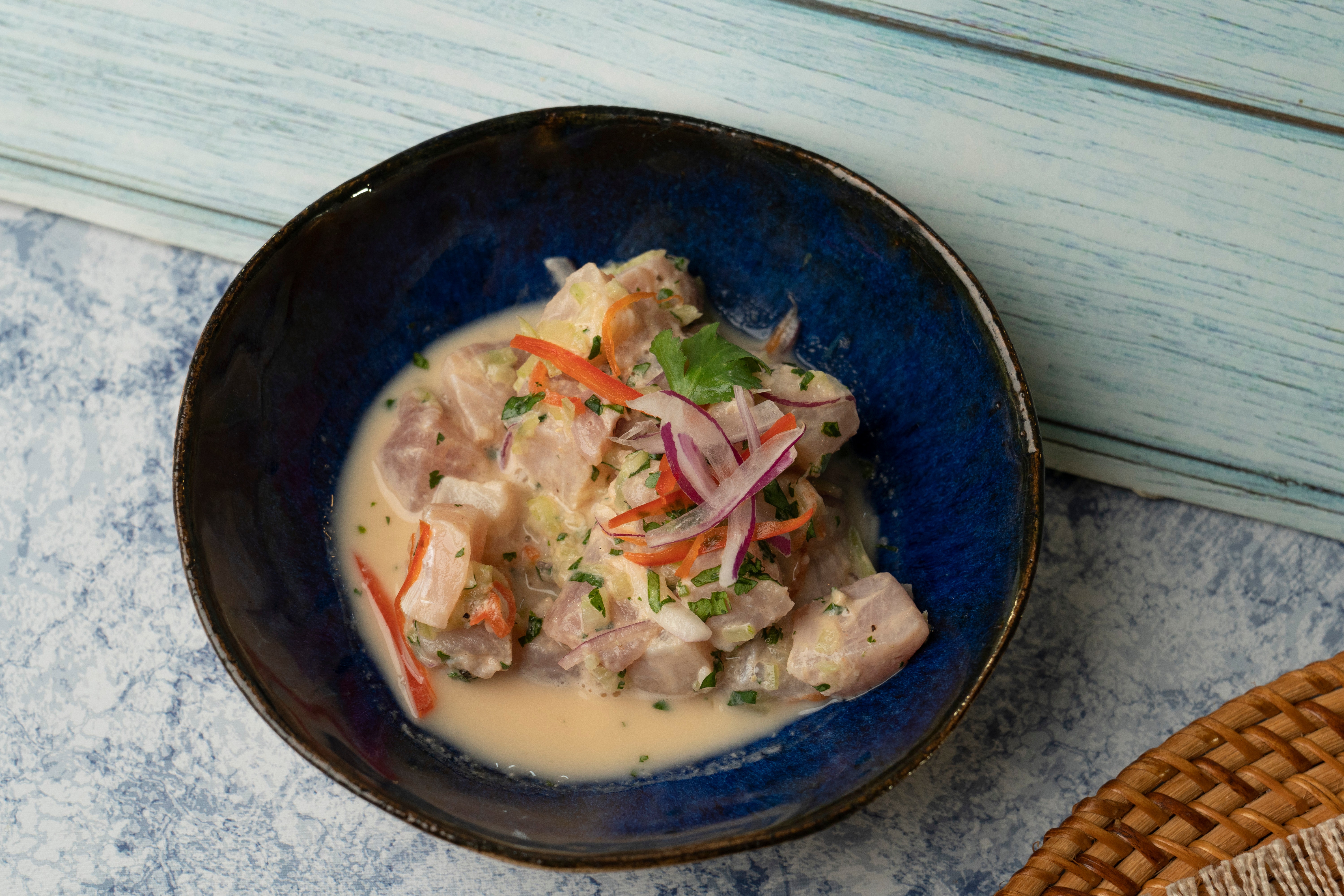 Ceviche con leche de tigre