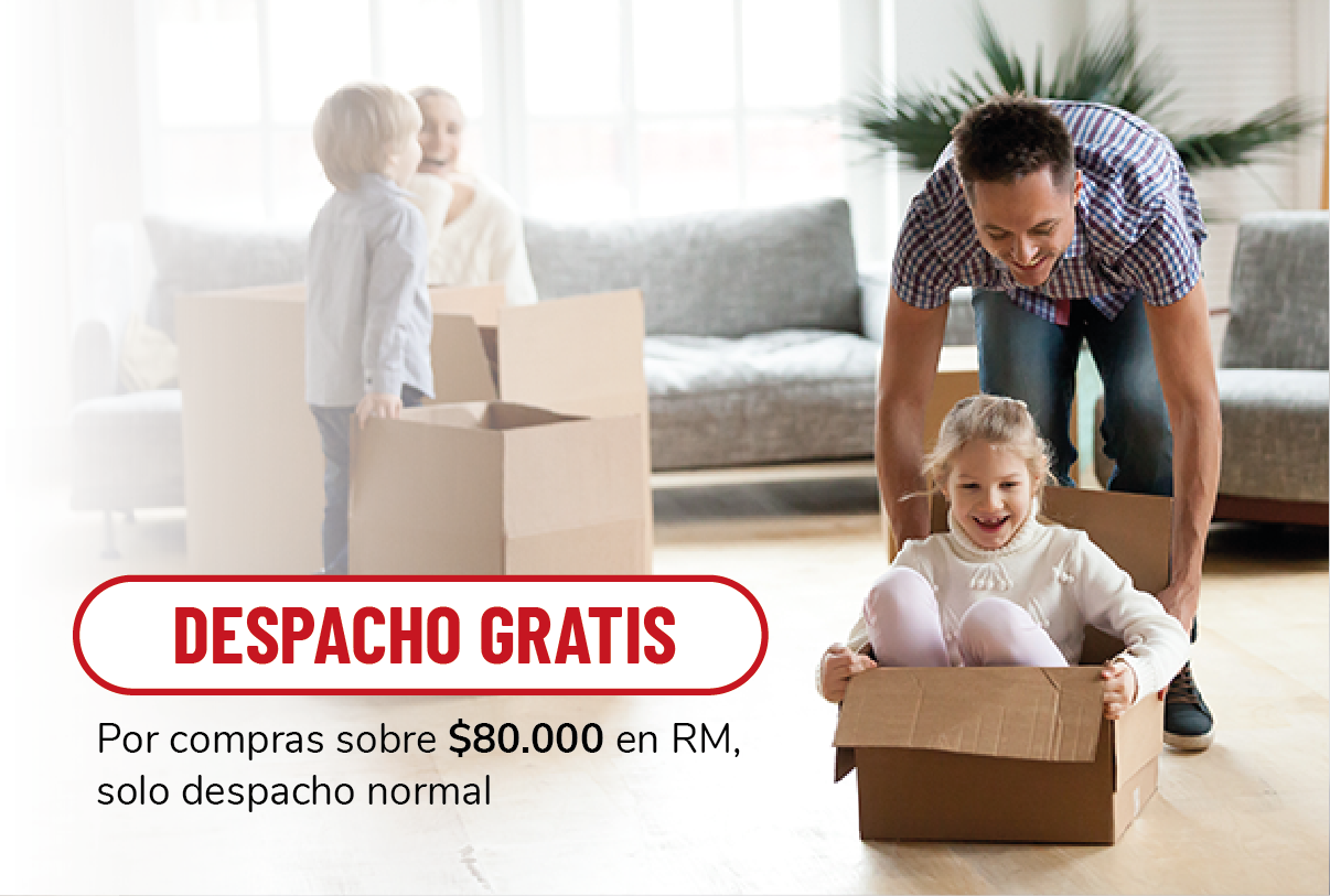 DESPACHO GRATIS POR COMPRAS SOBRE $80.000. Ver Promociones